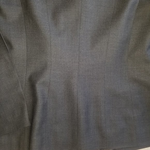 Laura Ashley Dark Gray Stretch Wool Blazer 10 - Picture 4 of 6